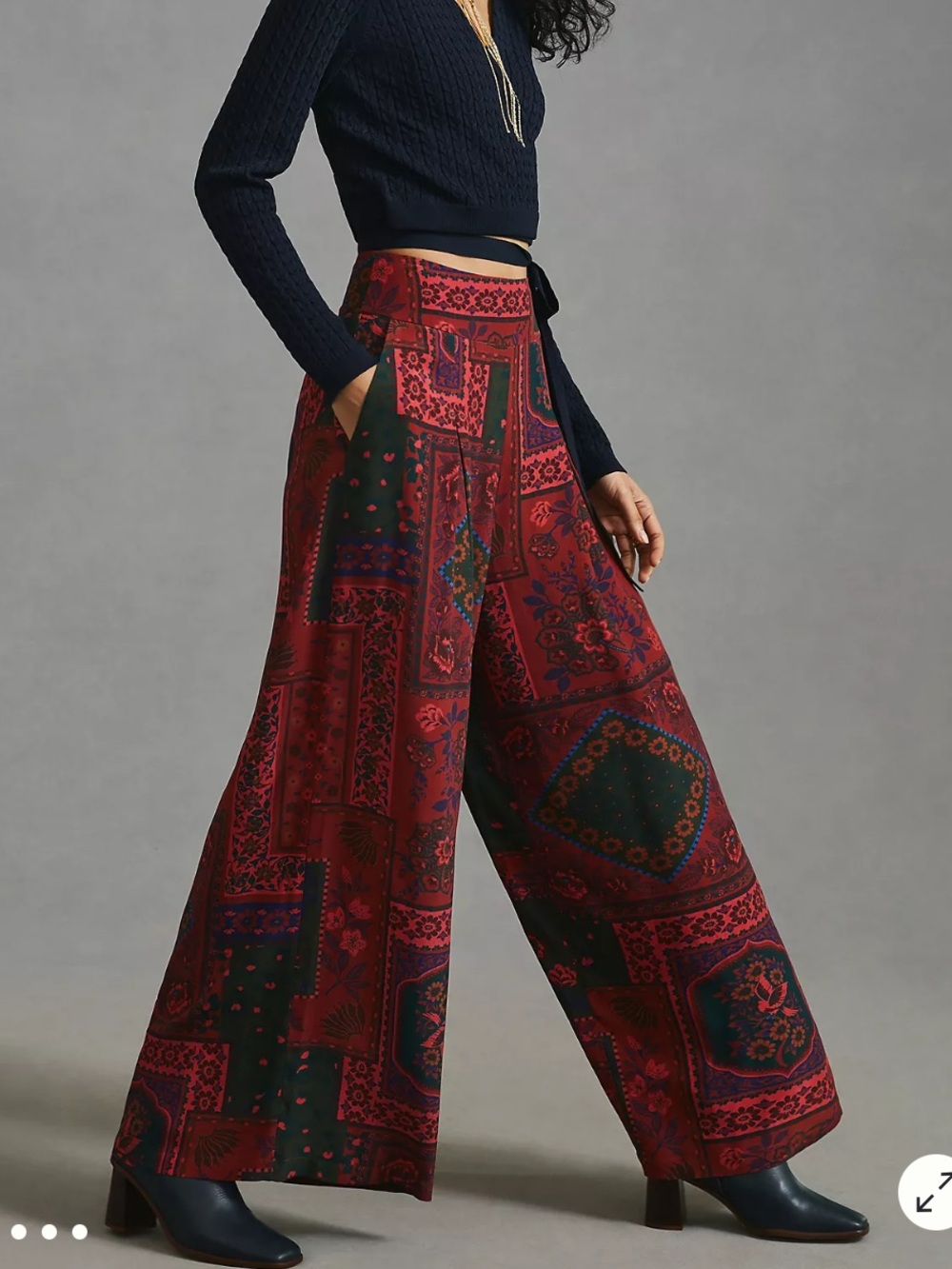Farm Rio Wide-Leg Pants Small - Picture 1 of 12